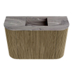 Mondiaz JOYA-DLUX 63.2cm meuble de toilette - arrondis gauche et droite couleur Dusk - Vasque FAYE position Milieu Sans trou de robinet couleur Sombra. SW1426174