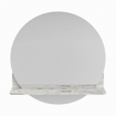 Mondiaz SPOT Miroir de salle de bain - rond 60cm - plan de miroir - couleur Glace SW1235635