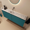 MONDIAZ TURE-DLUX Meuble toilette - 120cm - Smag - EDEN - vasque Glace - position centrale - sans trou de robinet SW1103523
