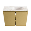 MONDIAZ TURE-DLUX Meuble toilette - 60cm - Oro - EDEN - vasque Frappe - position droite - 1 trou de robinet SW1102906