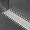 Easy Drain Compact Clean 30 Caniveau de douche - montage mural - dryphon - 100 cm - inox brossé SW452889
