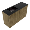 Mondiaz JOYA 70cm meuble de toilette - couleur Dusk - Vasque FAYE position Gauche 1 trou de robinet couleur Urban. SW1421752
