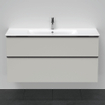 Duravit D-Neo wastafelonderkast 121x62.5x46.2cm 2 lades Betongrijs Mat SW640977