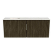 Mondiaz JOYA-DLUX Meuble de salle de bains 100cm - couleur Shadow - Lavabo FAYE position Gauche 1 trou de robinet couleur Ostra. SW1423004