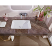 Villeroy & boch architectura lavabo à encastrer 60x45x17cm rectangle 1 trou pour robinet sans trou de trop-plein céramique blanche alpin brillante SW762313