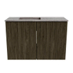 Mondiaz JOYA-DLUX Meuble de toilette 60cm - couleur Shadow - Lavabo FAYE position Gauche Sans trou de robinet couleur Oza. SW1425027