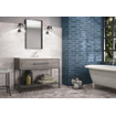 Terravito Almicoa carreau mural - 7.5x30cm - Rectangulaire - 8.6mm - Opal Marine SW727444