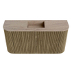 Mondiaz JOYA-DLUX 83.2cm toiletmeubel - ronding links en rechts kleur Dusk - Wastafel FAYE positie Midden Zonder kraangat kleur Saba. SW1426104