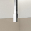 FortiFura Galeria Douche à l'italienne - 100x200cm - Fumé - Bras plafond - Chrome SW957350