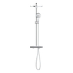 GROHE Rainshower SmartActive Ensemble de douche pluie apparent - robinet de douche - pomme de douche 31cm - douchette ronde - chrome SW472245