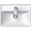 Duravit D-Neo Lavabo d'angle 45x33.5x13cm 1 trou de robinet rectangulaire Céramique Blanc SW640444