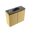 MONDIAZ TURE-DLUX Meuble toilette - 60cm - Oro - EDEN - vasque Lava - position centrale - sans trou de robinet SW1103924