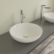 Villeroy & Boch Loop & friends lavabo à poser - 42cm - rond avec trop-plein CeramicPlus stone white SW644110