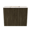 Mondiaz JOYA-DLUX 50cm toiletmeubel - kleur Shadow - Wastafel FAYE positie Links 1 kraangat kleur Nata. SW1424945