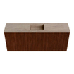 Mondiaz JOYA-DLUX 100cm meuble de salle de bains - couleur Ruby - Vasque FAYE position Milieu 1 trou de robinet couleur Saba SW1425597
