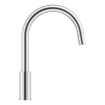 Grohe start curve Robinet de cuisine - monotrou - bec rehaussé rotatif extractible - saillie 21.5cm - poignée fermée - Chrome SW924873