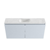 MONDIAZ TURE-DLUX meuble de toilettes 100 cm Clay. Lavabo EDEN Opalo position milieu. Sans trou de robinet. SW1104247