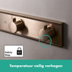 Hansgrohe Rainselect thermostaat inbouw voor 3 functies polished gold optic SW918812