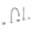 Grohe Atrio private collection 5-gats badrandmengkraan supersteel SW930042