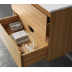 Saniclass Terra Meuble sous lavabo - 80cm - 2 tiroirs - bois de sable SW1174105