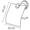 Differnz porte-rouleau de papier hygiénique avec abattant chromé SW705584