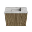 Mondiaz JOYA-DLUX 50cm toiletmeubel - kleur Dusk - Wastafel FAYE positie Midden Zonder kraangat kleur Glace. SW1423132