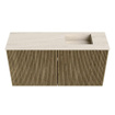Mondiaz JOYA-DLUX 80cm toiletmeubel - kleur Dusk - Wastafel FAYE positie Rechts 1 kraangat kleur Meli. SW1425821