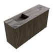 Mondiaz JOYA-DLUX 80cm toiletmeubel - kleur Shadow - Wastafel FAYE positie Links 1 kraangat kleur Sombra. SW1425189