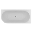 Baignoire d'angle Acrylique Riho Desire 184x84cm avec siphon avec plinthe LED Configuration d'angle Droite brillant blanc SW412216