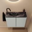 MONDIAZ TURE-DLUX Meuble de WC 60 cm Greey. Lavabo EDEN Lava position gauche. Avec 1 trou de robinet. SW1103820