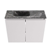 MONDIAZ TURE-DLUX meuble WC 60 cm Cale. EDEN lavabo Lava position gauche. Sans trou de robinet. SW1103699