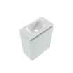 MONDIAZ TURE-DLUX Meuble toilette - 40cm - Greey - EDEN - vasque Opalo - position centrale - sans trou de robinet SW1104321