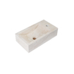 FugaFlow Eccelente Arredo Ensemble de meuble WC - 40x65cm - 1 porte - 1 trou de robinet - à droite - lave-mains travertin - cotton mat (beige) SW1522194