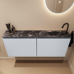 MONDIAZ TURE-DLUX Meuble toilette - 120cm - Clay - EDEN - vasque Lava - position droite - 1 trou de robinet SW1103729
