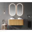 Royal Plaza Terra Meuble sous-lavabo - 120cm - 2 tiroirs - coins arrondis - sandwood (chêne clair) SW1174101