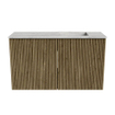 Mondiaz JOYA-DLUX 70cm toiletmeubel - kleur Dusk - Wastafel FAYE positie Rechts 1 kraangat kleur Glace. SW1423129