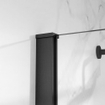 Fortifura Galeria Cabine de douche - 80x180x200 - Profil en verre de sécurité - anti-calcaire - Gunmetal PVD brossé SW1443540