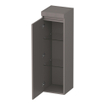 BRAUER Joy Wavy Armoire haute - 120x35x35cm - 1 porte - ouverture à gauche - sans poignée - taupe mat SW1201294