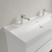 Villeroy & Boch Collaro lavabo à poser sur meuble - 120x47cm - avec trop-plein 2 trous de robinet blanc SW358344