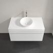 Villeroy & Boch Legato Meuble sous vasque 100x55cm 2 tiroirs Blanc brillant SW479830