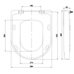 Saniclass Abattant de WC - déclipsage rapide & frein de chute - parfaitement adapté aux cuvettes de WC Villeroy & boch Subway 2.0 - blanc SW730701