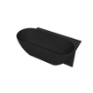 Arcqua Havana Baignoire demi-îlot - 170x80cm - droite - noir mat SW1224209
