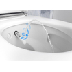 Geberit AquaClean Mera Comfort WC japonais sur pied sans bride avec réservoir de chasse encastré blanc brillant SW259147