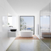 Mondiaz Lagom Meuble salle de bains 70x30.9x45cm Solid Surface Urban 1 tiroir avec lavabo BINX vasque à poser Centre sans trous de robinet SW409255
