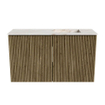 Mondiaz JOYA-DLUX 70cm meuble de toilette - couleur Dusk - Vasque FAYE position Droite Sans trou de robinet couleur Frappe. SW1423078