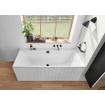 Villeroy & Boch Collaro baignoire double encastrée en matière synthétique acrylique rectangulaire 190x90x47cm - noir mat/stone white UBA199COR2NVRW SW354287