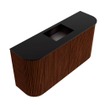 Mondiaz JOYA 83.2cm toiletmeubel - ronding links en rechts kleur Ruby - Wastafel FAYE positie Midden 1 kraangat kleur Urban. SW1421855
