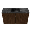 Mondiaz JOYA-DLUX 70cm toiletmeubel - kleur Walnut - Wastafel FAYE positie Midden 1 kraangat kleur Lava. SW1422441