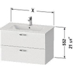 Duravit XBASE Meuble sous-lavabo SW444469