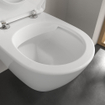 Villeroy & Boch Subway 2.0 Pack WC - WC suspendu - DirectFlush - à fond creux - abattant Slimseat - softclose & quickrelease - avec réservoir encastrable - plaque de commande chrome brillant - Blanc Alpin SW956276